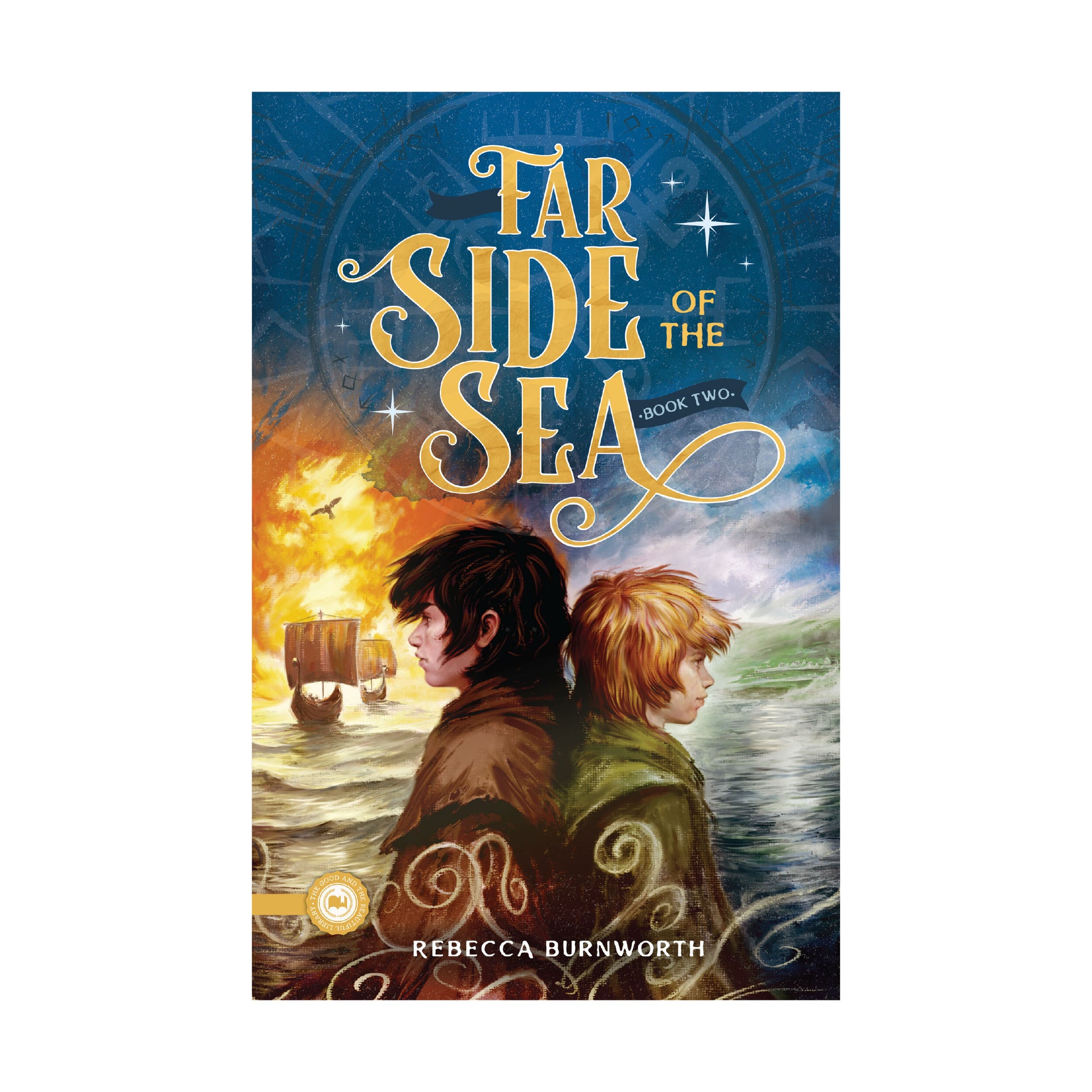 The cover of "Far Side of the Sea" book two by Rebecca Burnworth | The Good and the Beautiful