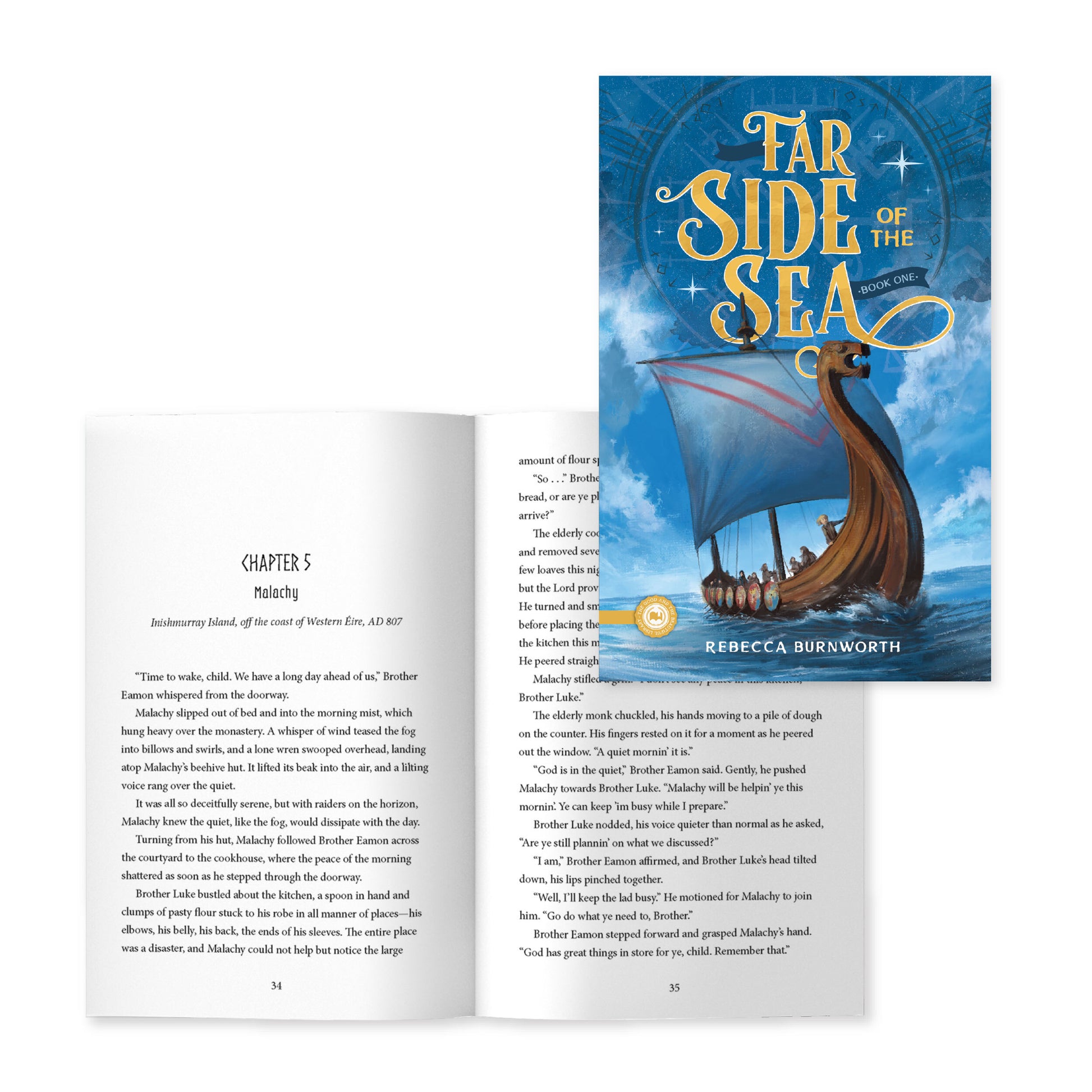 The book "Far Side of the Sea" book one by Rebecca Burnworth with a look at chapter 5 | The Good and the Beautiful