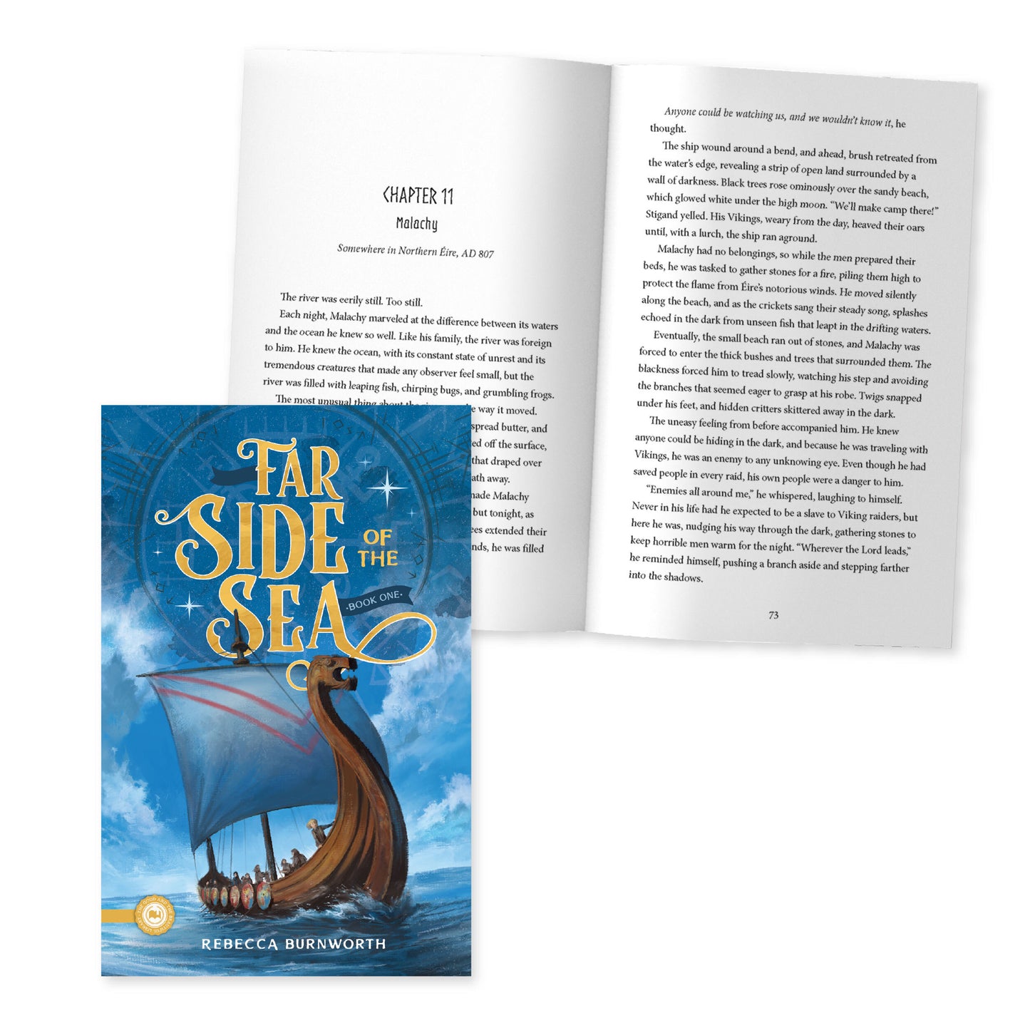 The book "Far Side of the Sea" book one by Rebecca Burnworth with a look at chapter 11 | The Good and the Beautiful