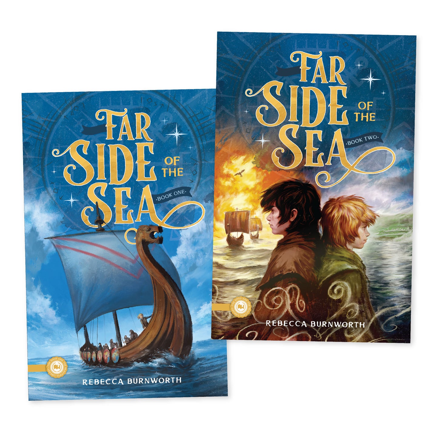 Covers of the book series "Far Side of the Sea" by Rebecca Burnworth | The Good and the Beautiful