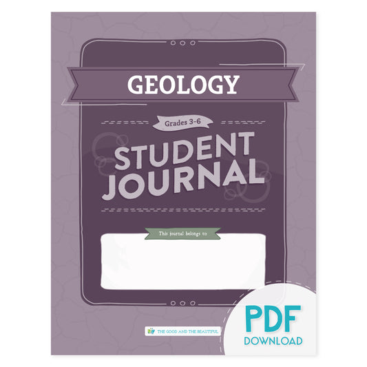 Geology: Student Journal Grades 3-6 (PDF)