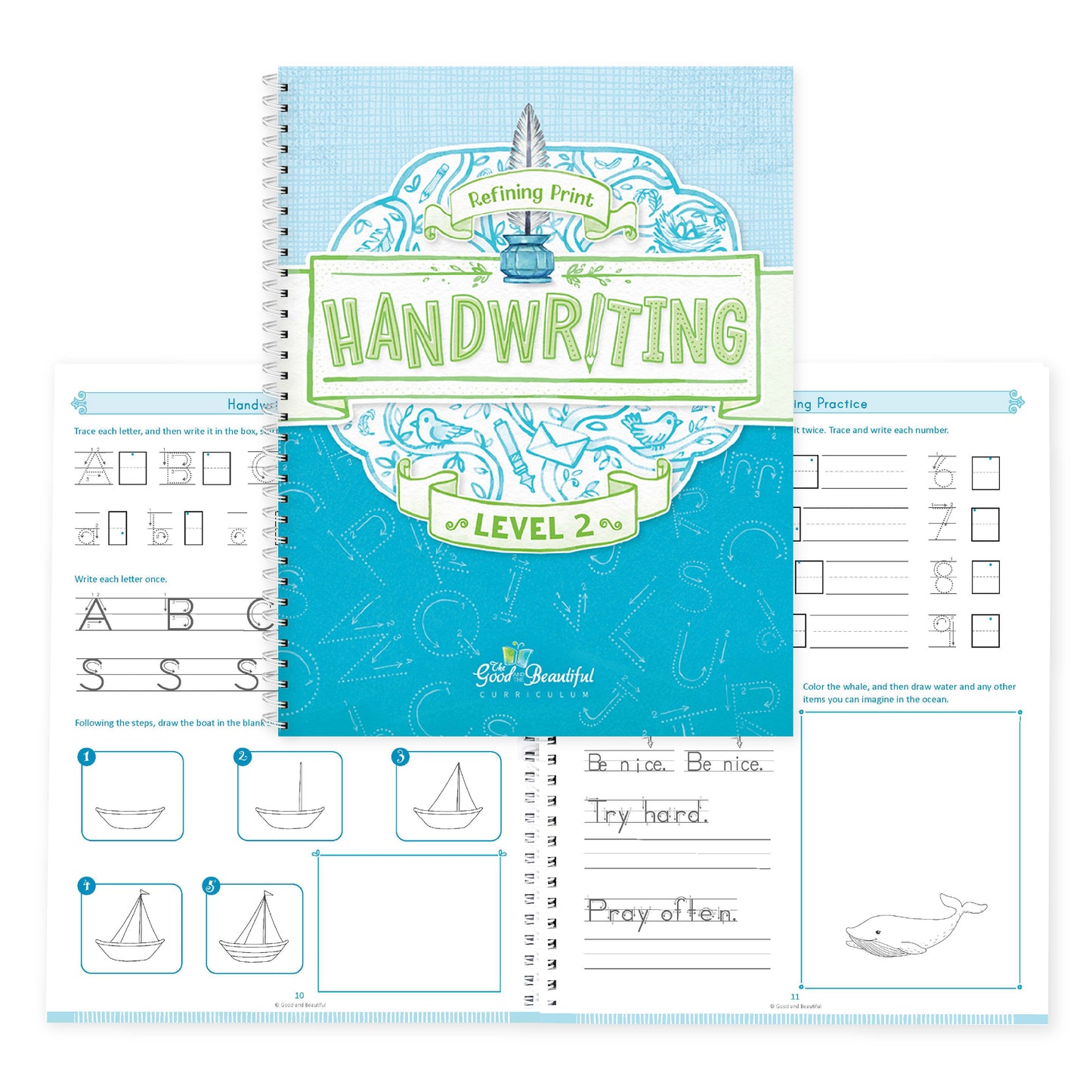 Handwriting Level 2 Cover & Pages 10-11 | The Good and the Beautiful