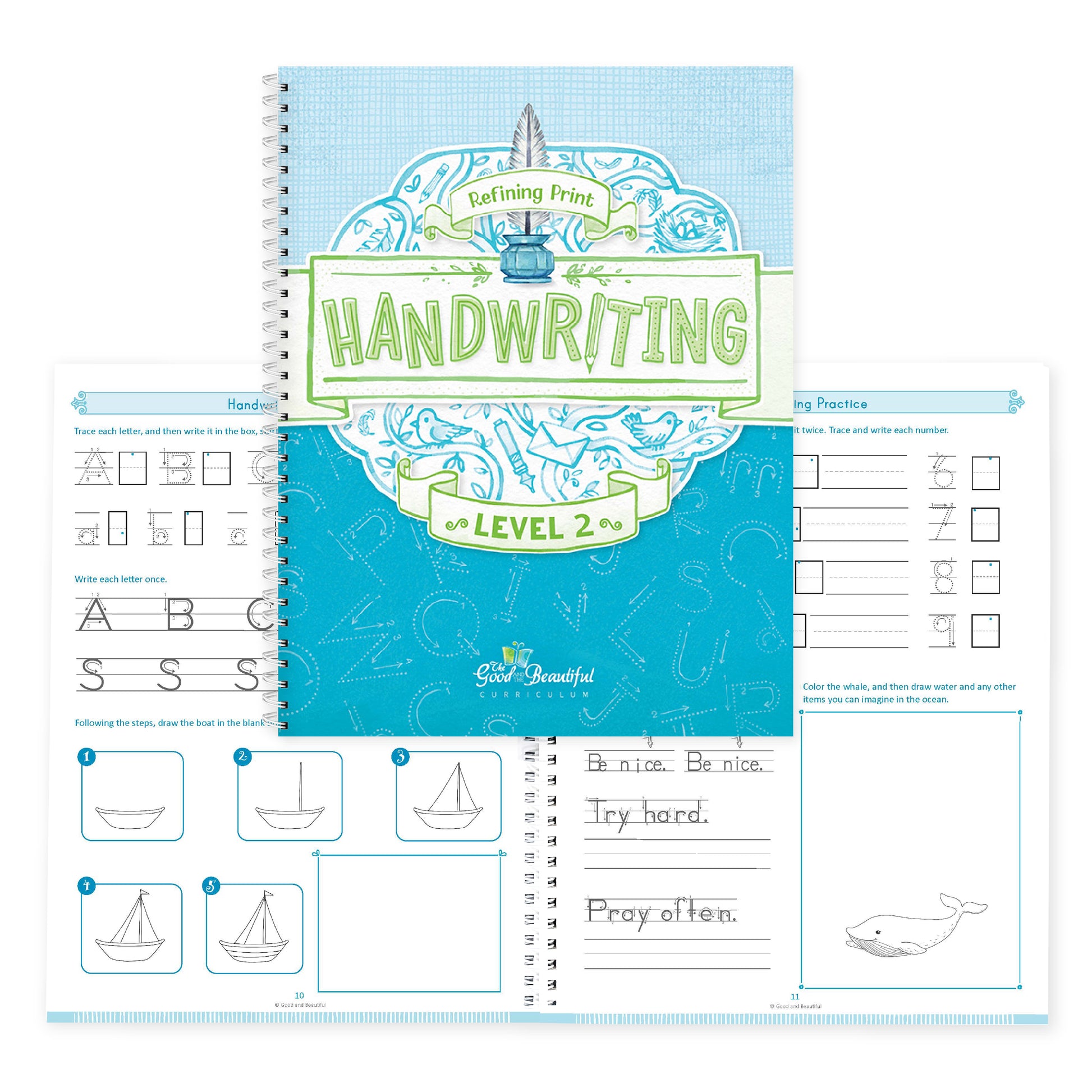 Handwriting Level 2 Cover & Pages 10-11 | The Good and the Beautiful