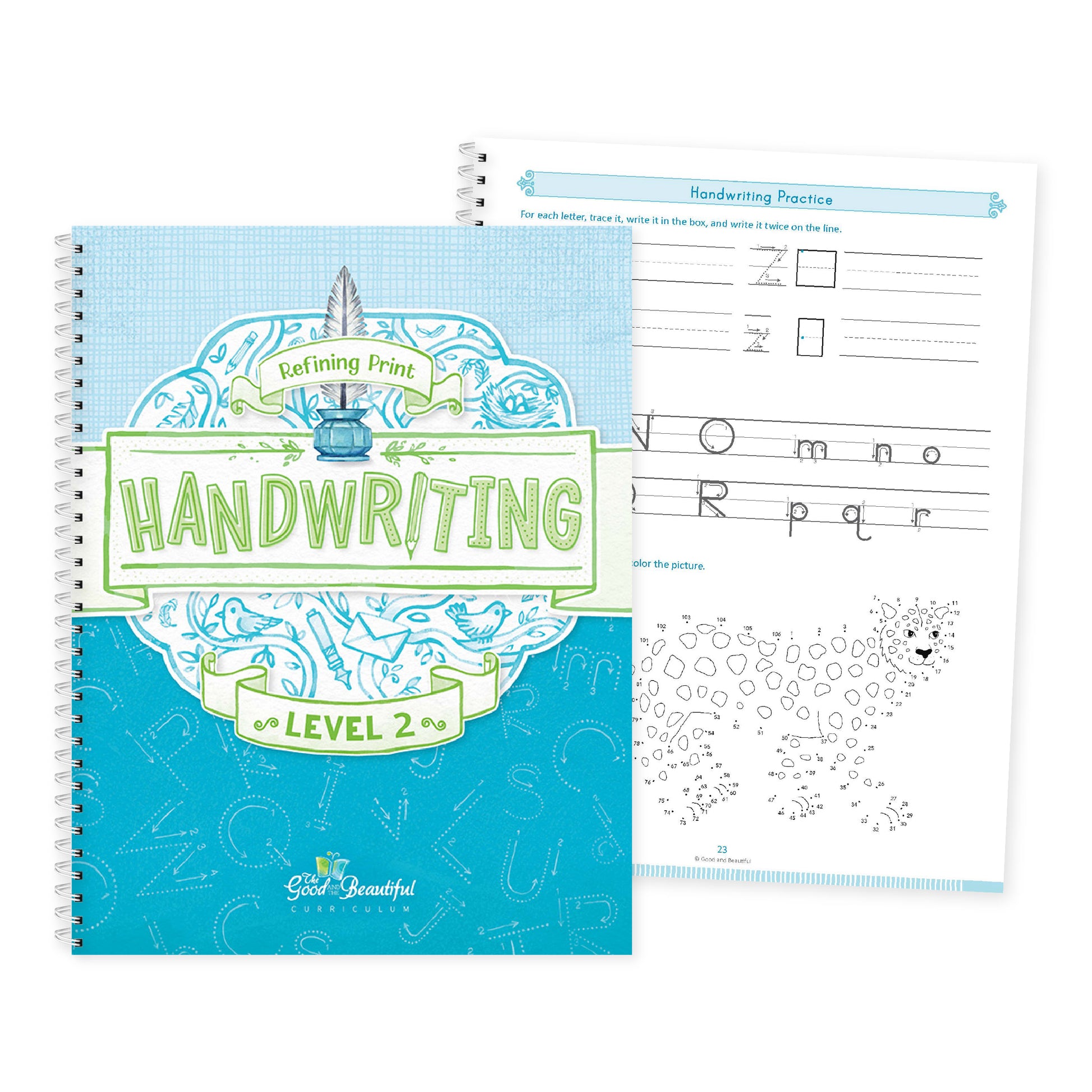Handwriting Level 2 Cover & Page 23 | The Good and the Beautiful