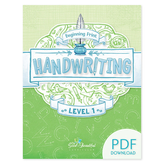 Handwriting PDF Level 1 | The Good and the Beautiful