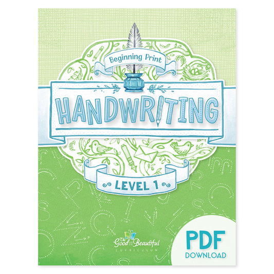 Handwriting PDF Level 1 | The Good and the Beautiful