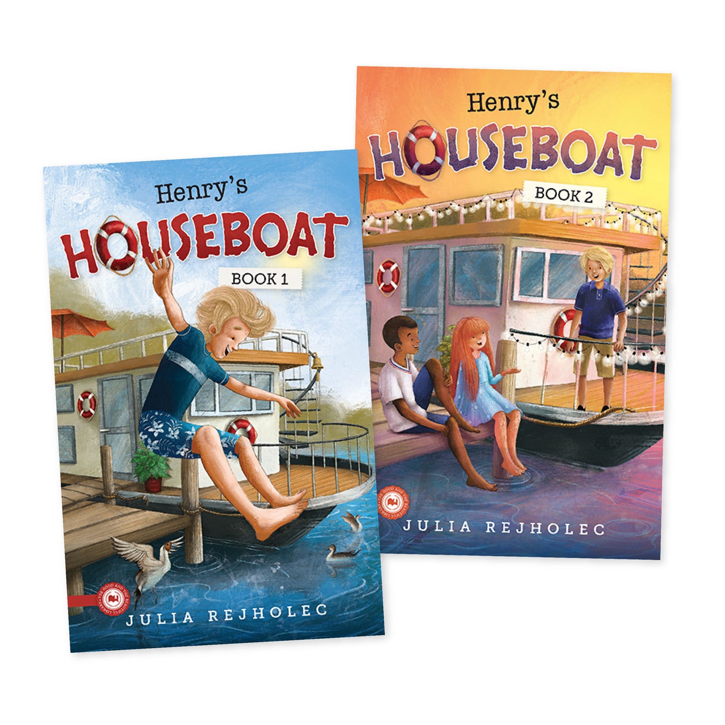 Covers of the book series "Henry's Houseboat by Julia Rejholec | The Good and the Beautiful