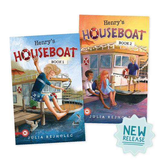 Covers of the book series "Henry's Houseboat by Julia Rejholec | The Good and the Beautiful New Release