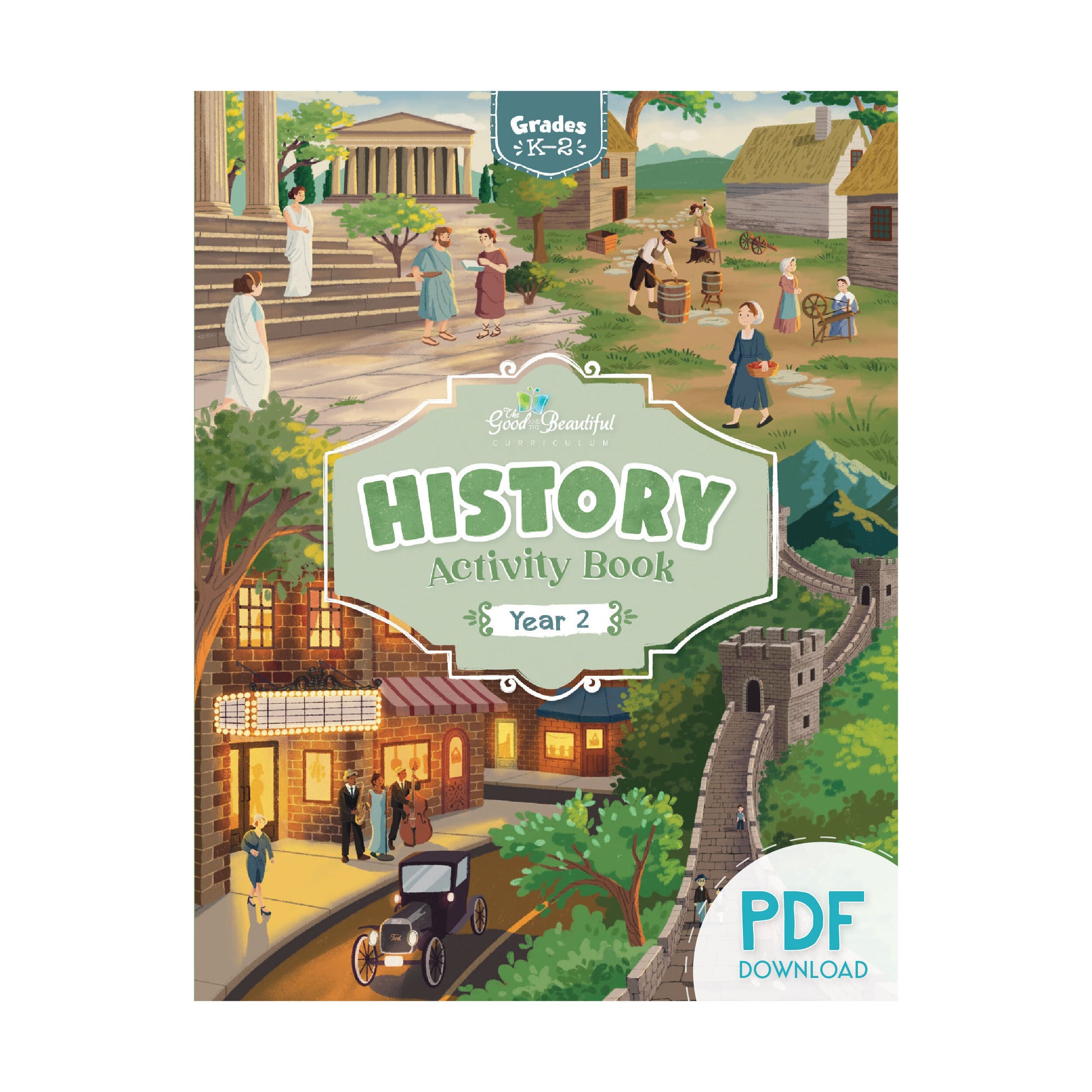 History Activity Book Year 2 PDF Download Cover Image | The Good and the Beautiful