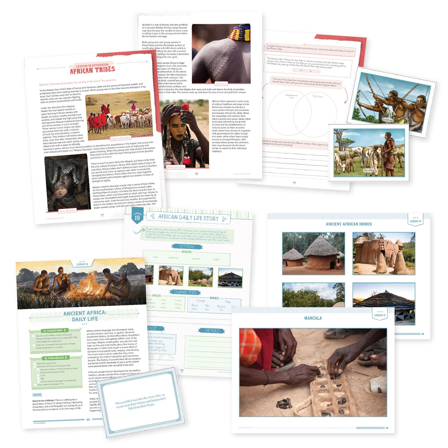 Sample pages of the History Year 3 course materials | The Good and the Beautiful