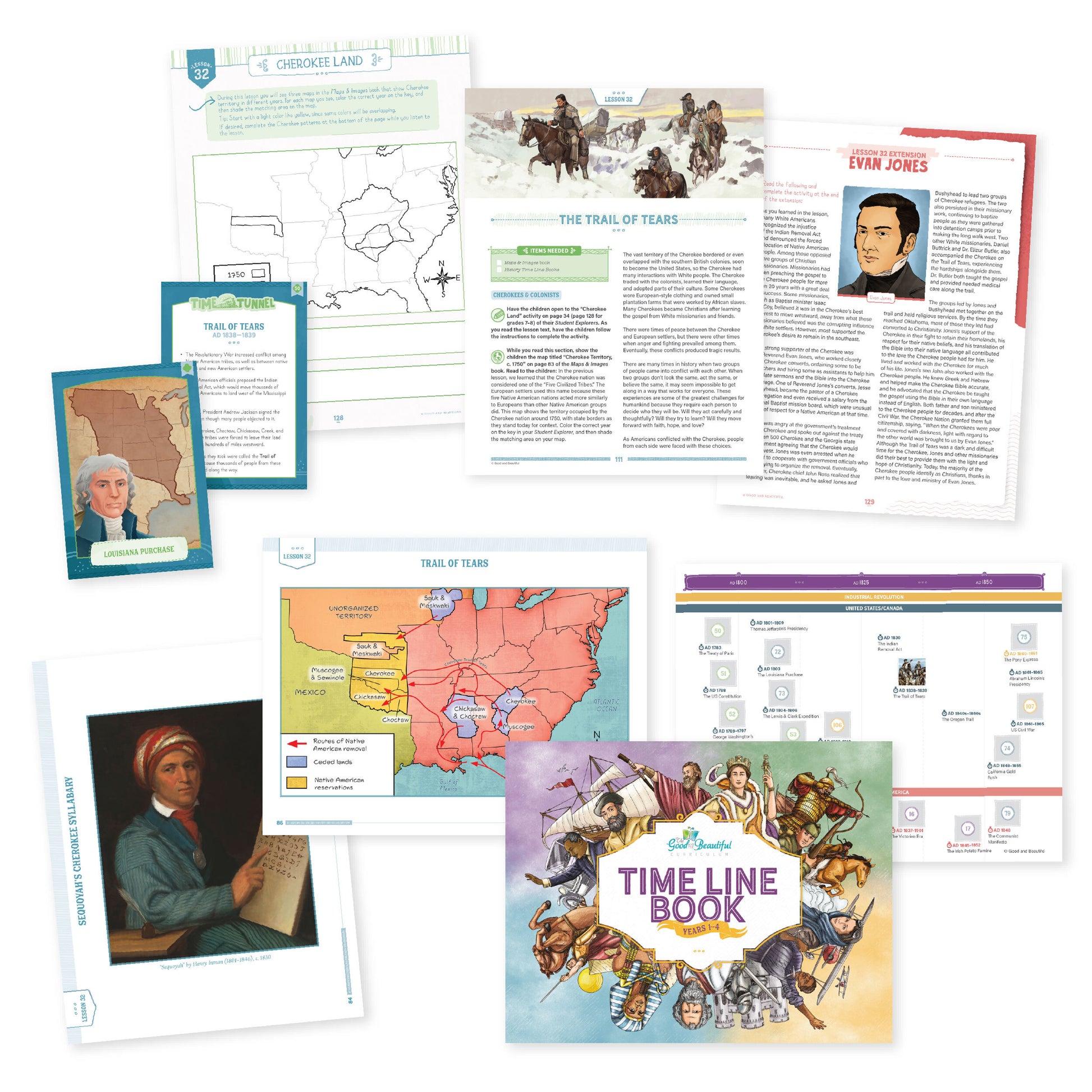 History Timeline Book Year 1 through 4 with sample pages | The Good and the Beautiful