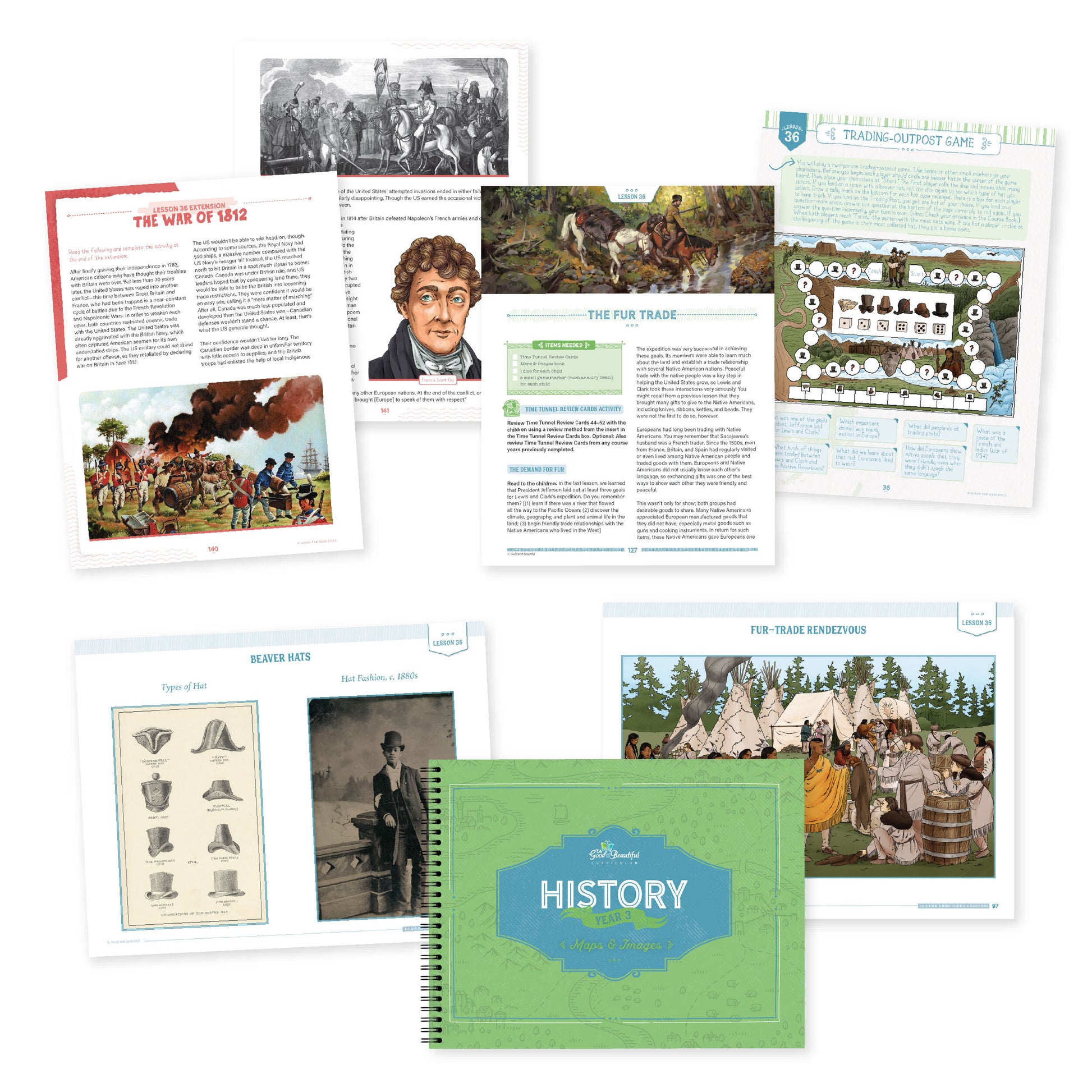 History Year 3 Maps and Images with sample pages | The Good and the Beautiful
