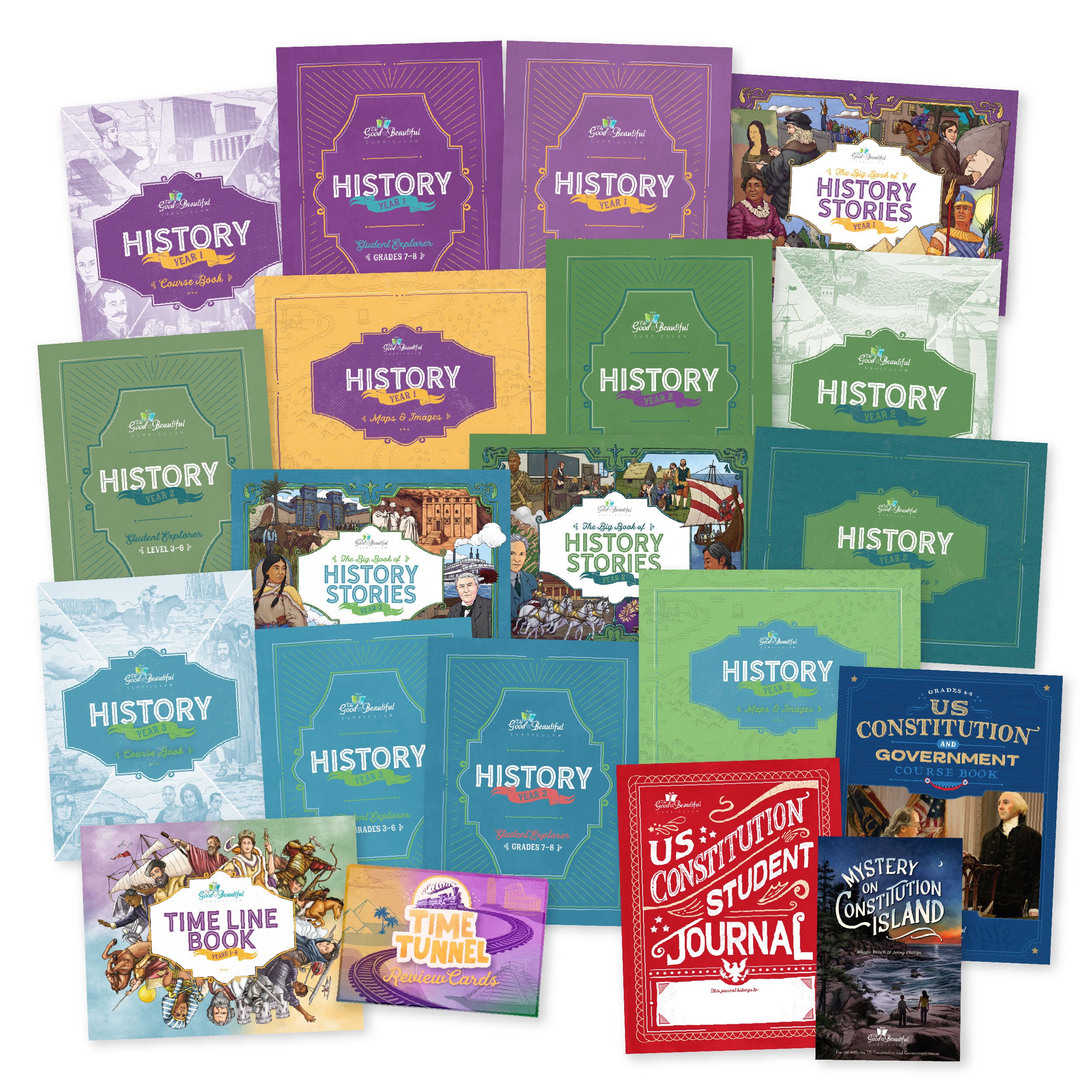 A collage of all levels of history | The Good and the Beautiful