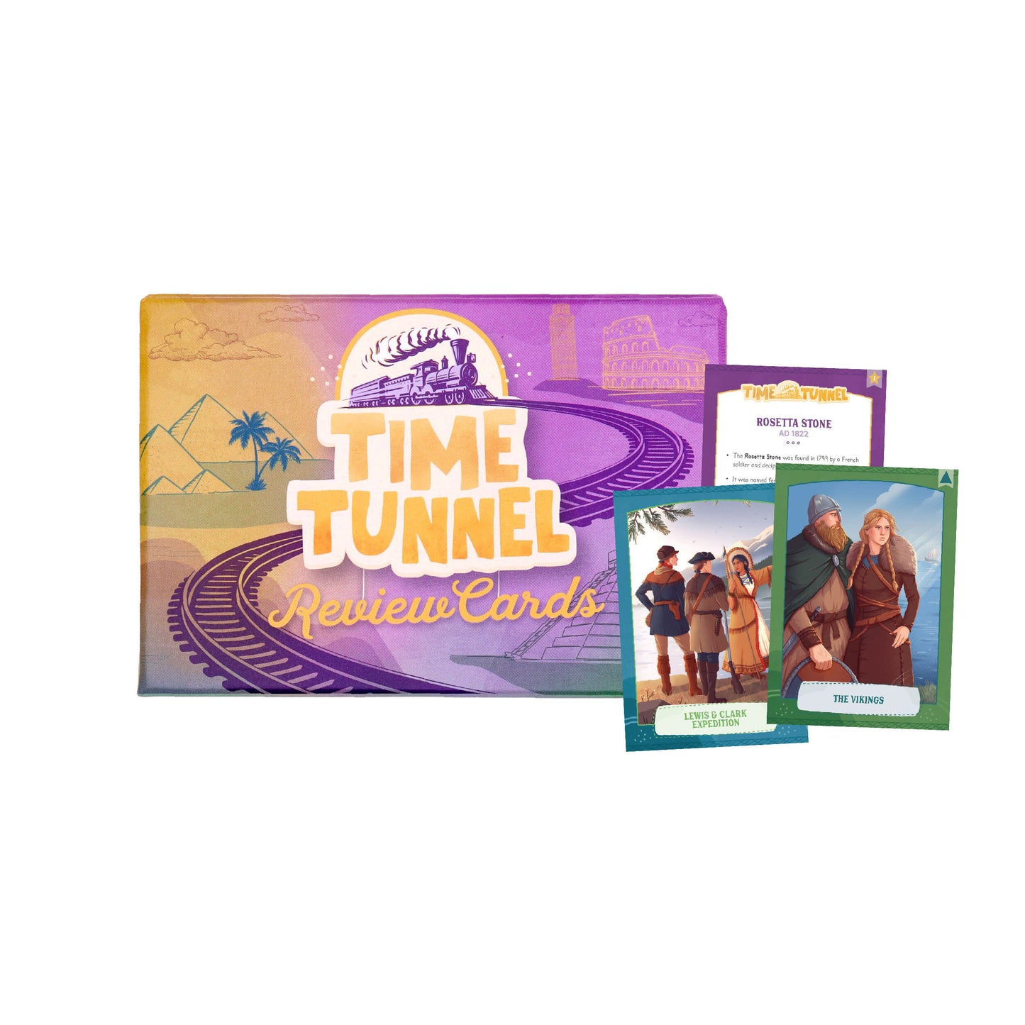 History Time Tunnel Review Cards