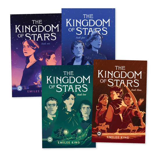 A collage of book covers from "The Kingdom of Stars" book series by Emilee King | The Good and the Beautiful