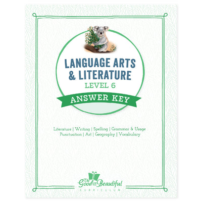 Answer Key: Level 6 Language Arts