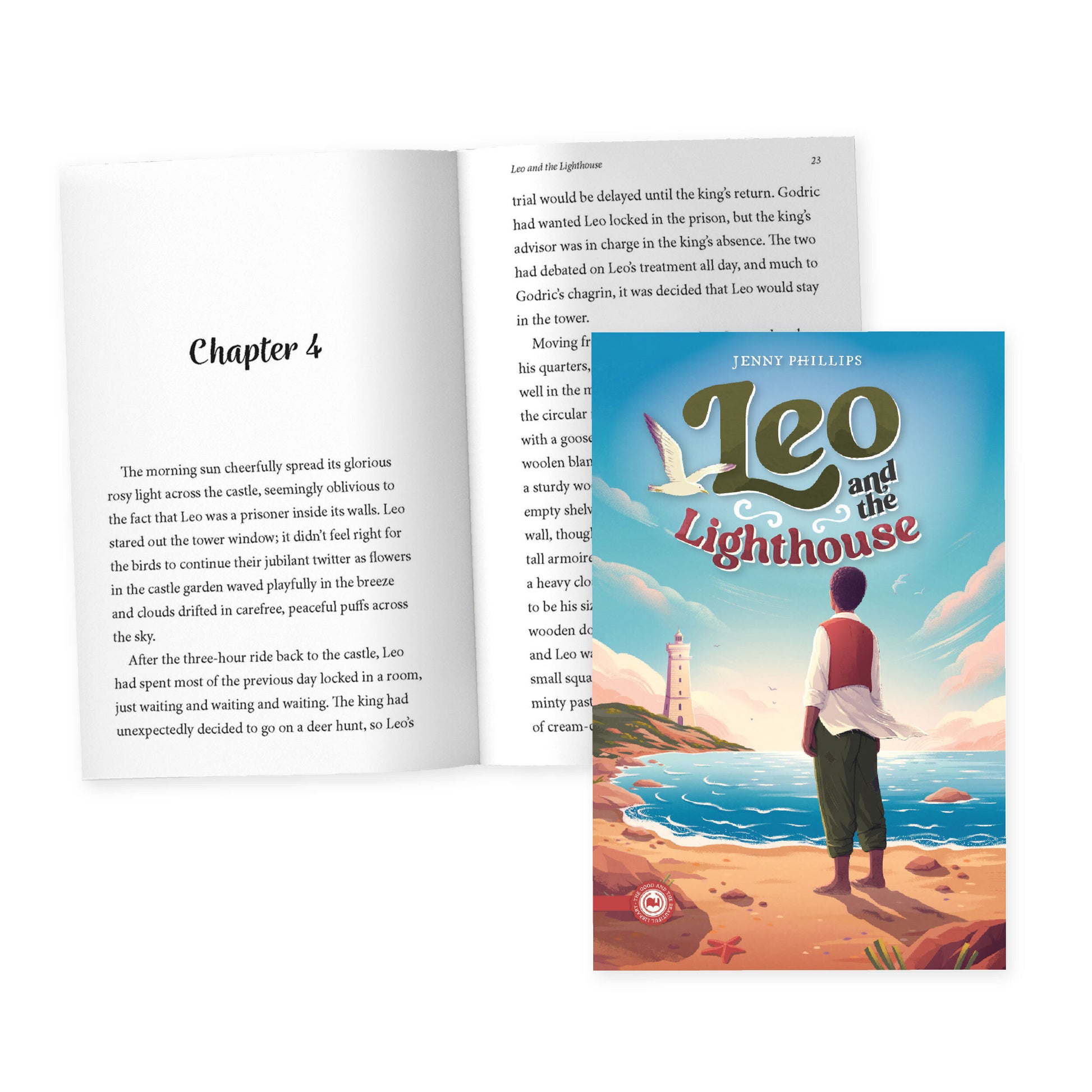 The book "Leo and the Lighthouse" written by Jenny Phillips with a preview of chapter four | The Good and the Beautiful