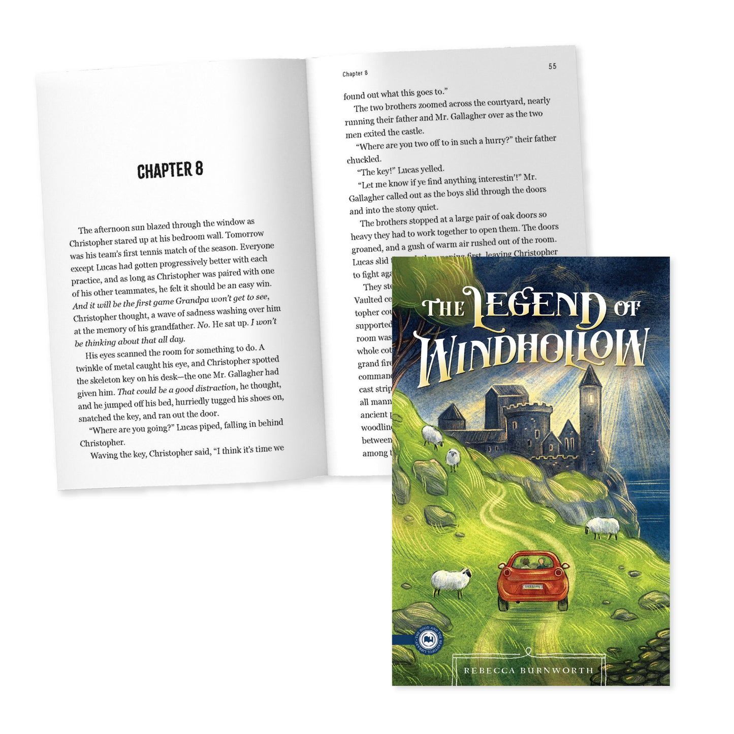 The cover of the book "The Legend of Windhollow" by Rebecca Burnworth and a preview of chapter 8 | The Good and the Beautiful