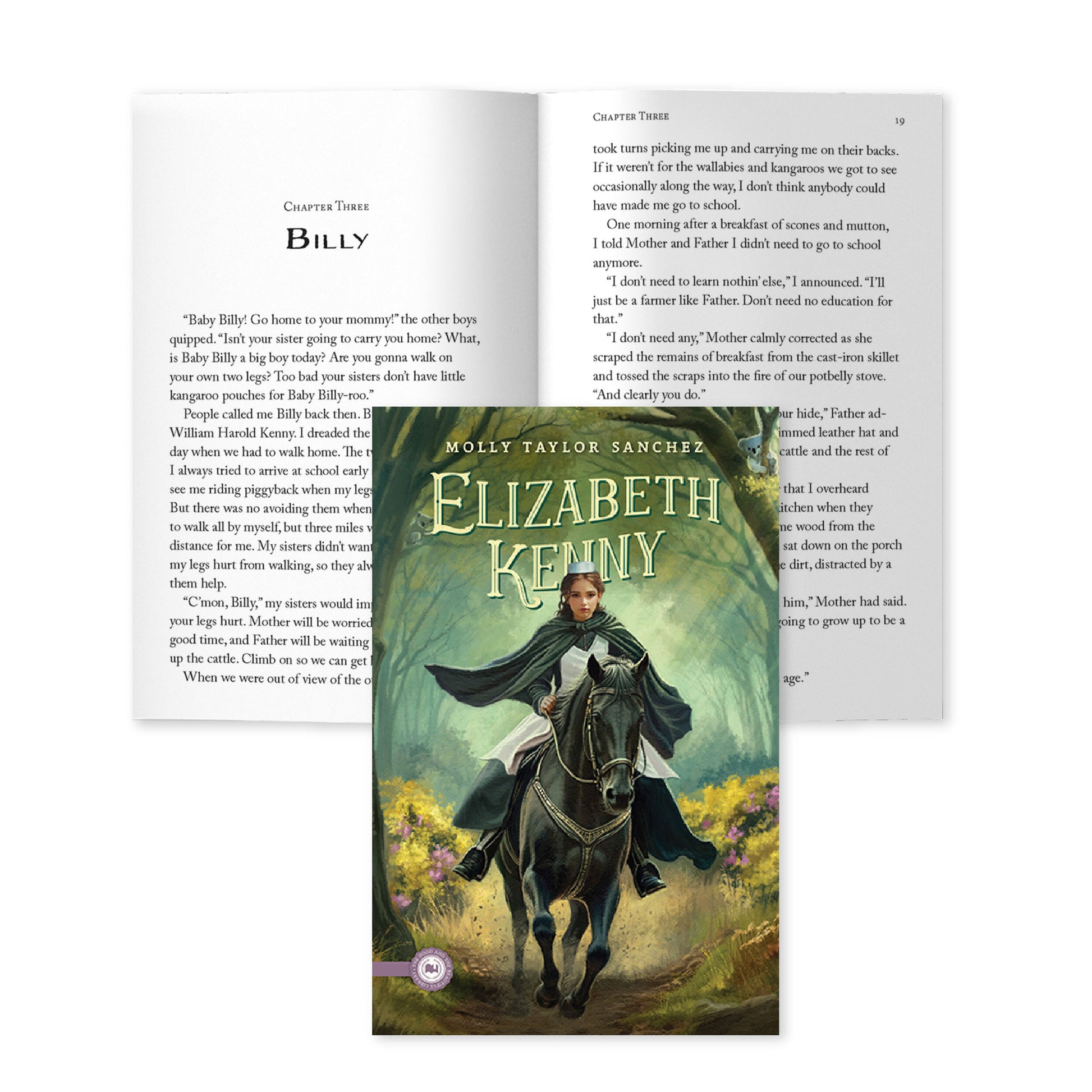The book "Elizabeth Kenny" by Molly Taylor Sanchez with sample pages from chapter three | The Good and the Beautiful