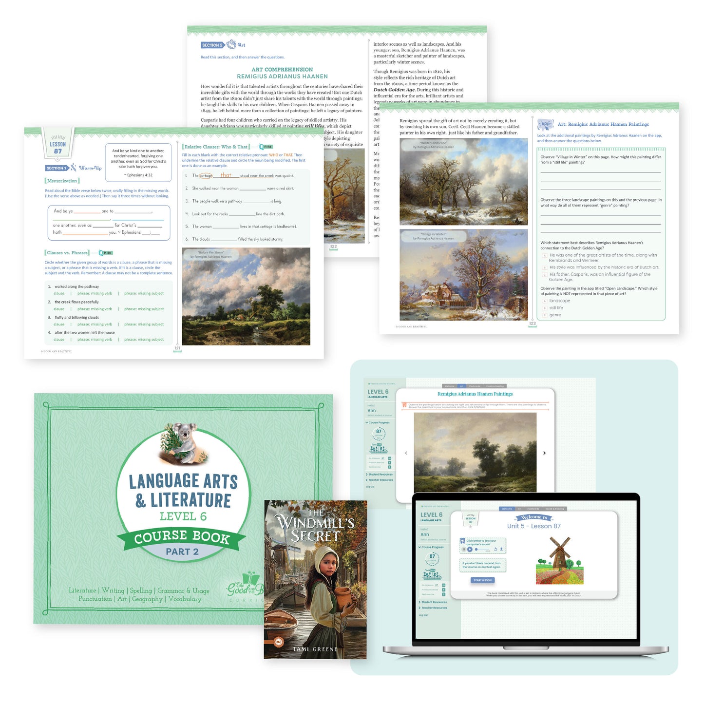 Language arts level 6 course book and sample pages | The Good and the Beautiful