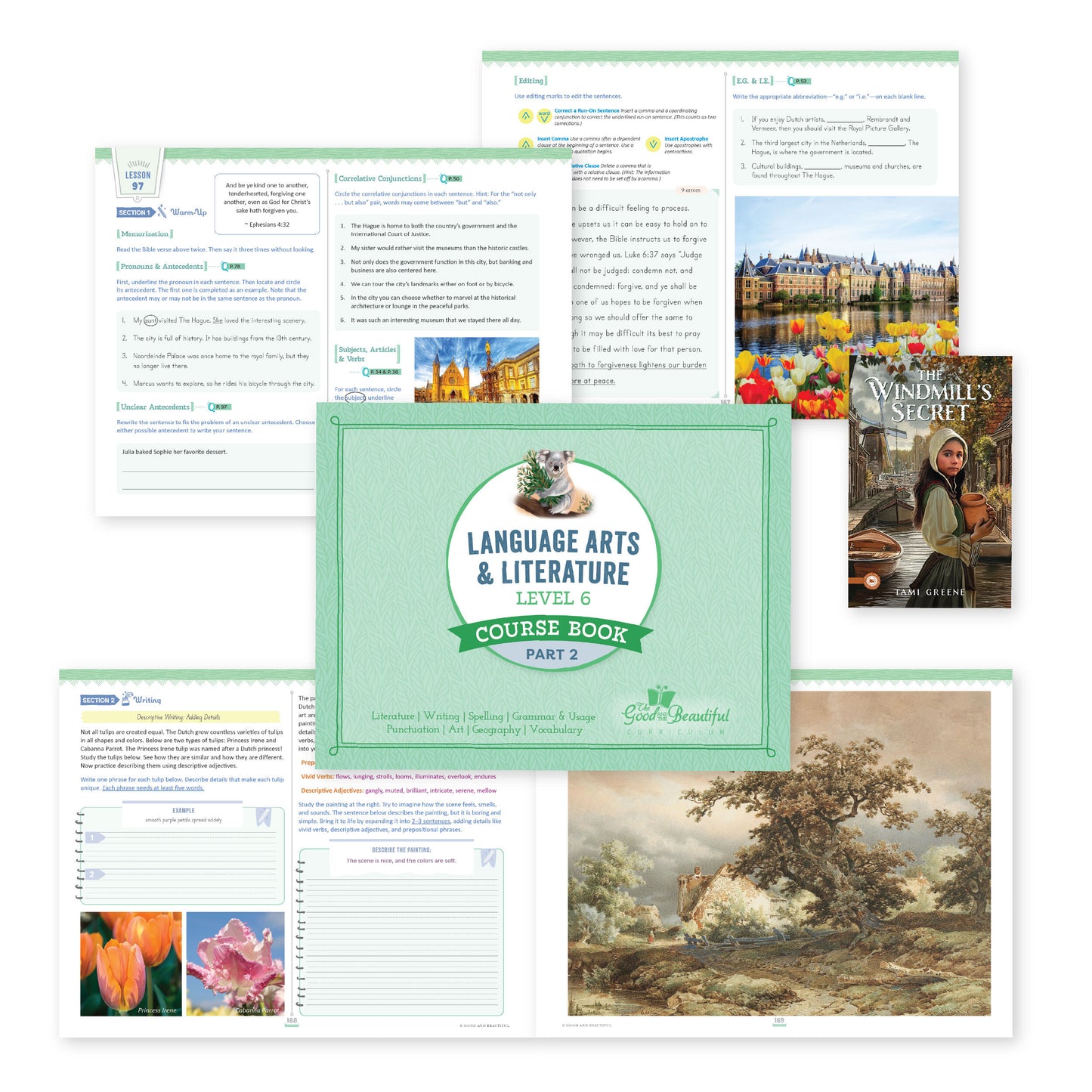 The Language Arts Level 6 Course book part 2 with sample pages | The Good and the Beautiful