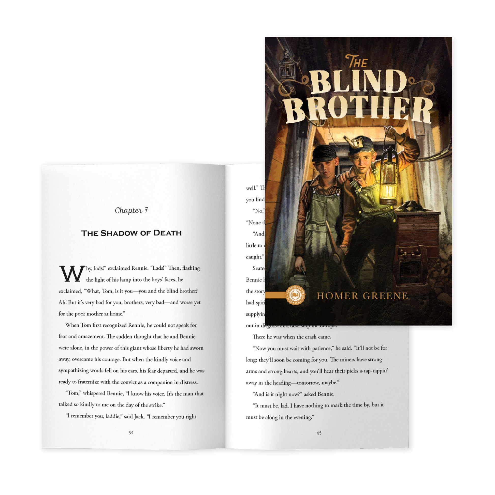 The book "The Blind Brother" by Homer Greene with a preview of chapter 7 | The Good and the Beautiful