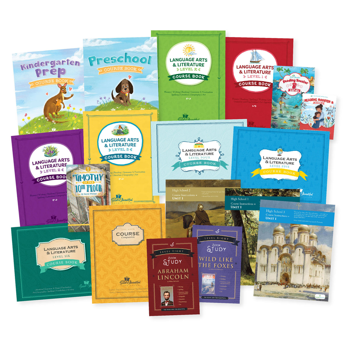 Language Arts Covers Banner | The Good and the Beautiful