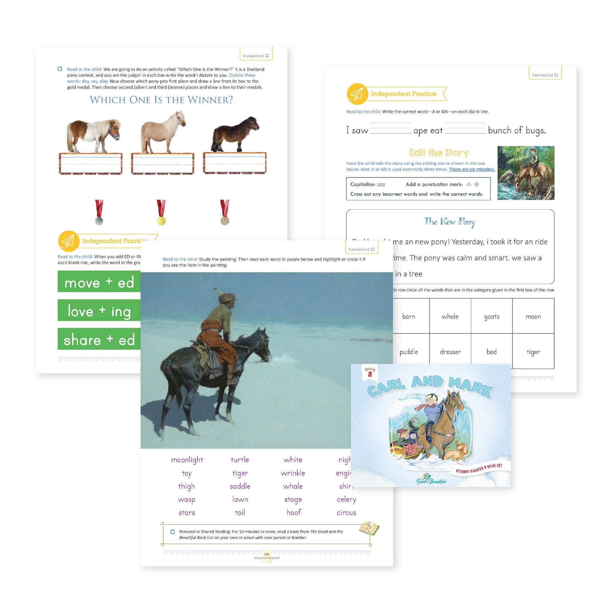 Language Arts Level 1 Activity Pages | The Good and the Beautiful