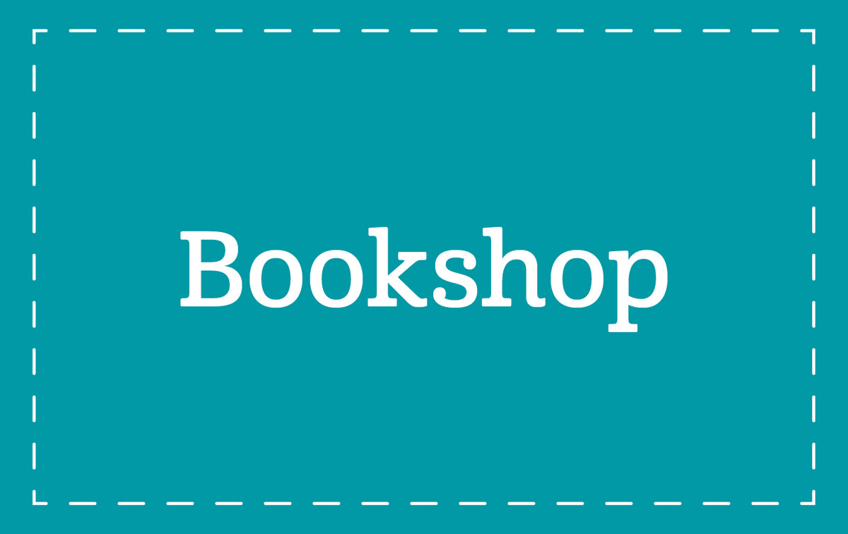 The text "Bookshop" on a blue background | The Good and the Beautiful