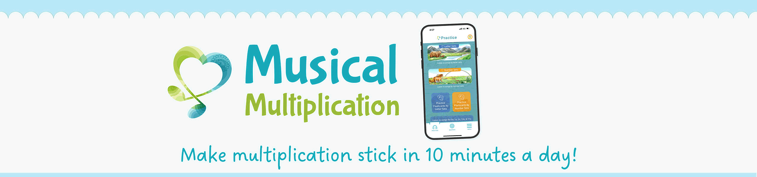 Musical Multiplication Desktop Banner | The Good and the Beautiful