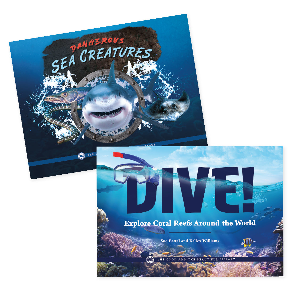 Marine Biology Read-Aloud Book Pack book covers | The Good and the Beautiful