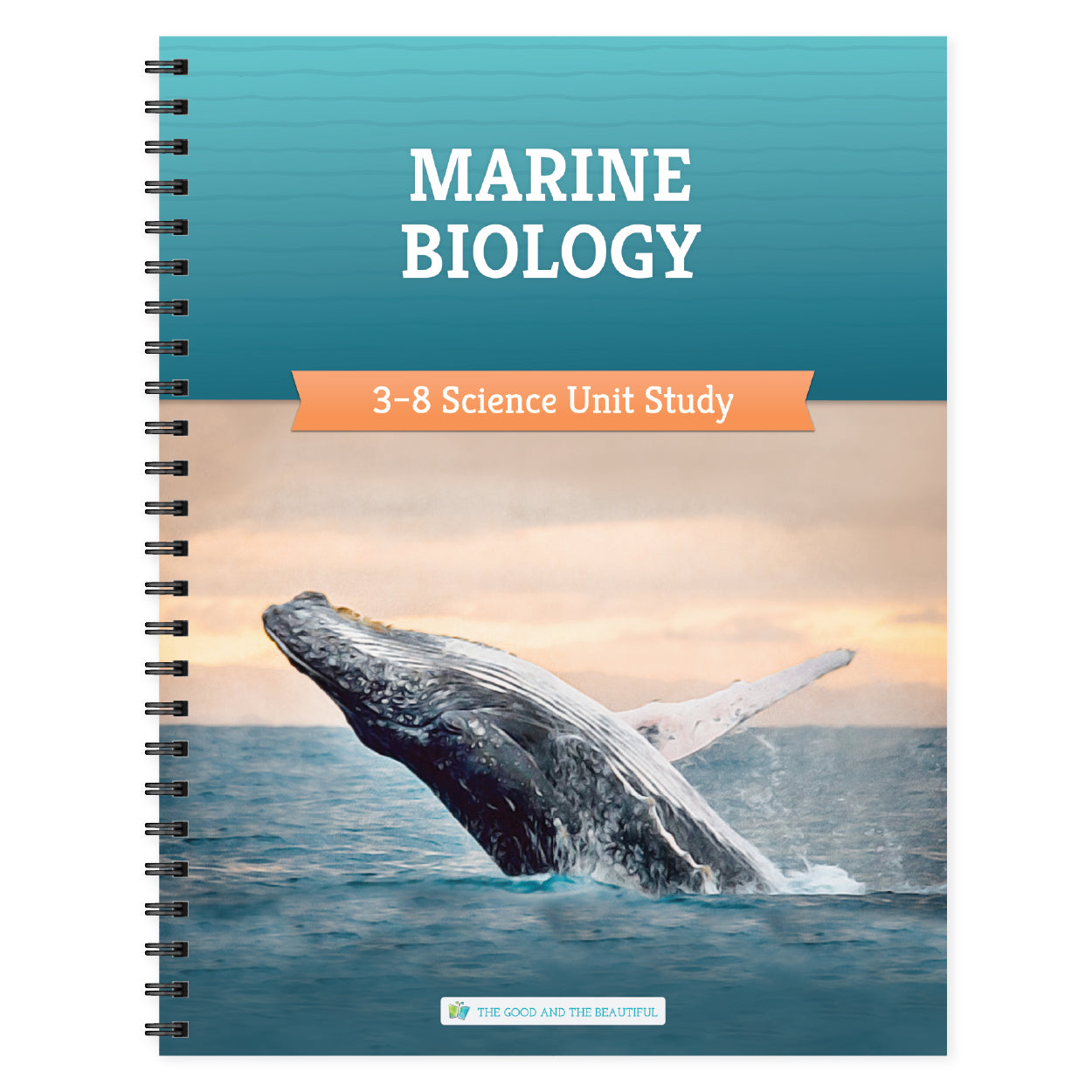 Marine Biology 3-8 science unit study book cover | The Good and the Beautiful