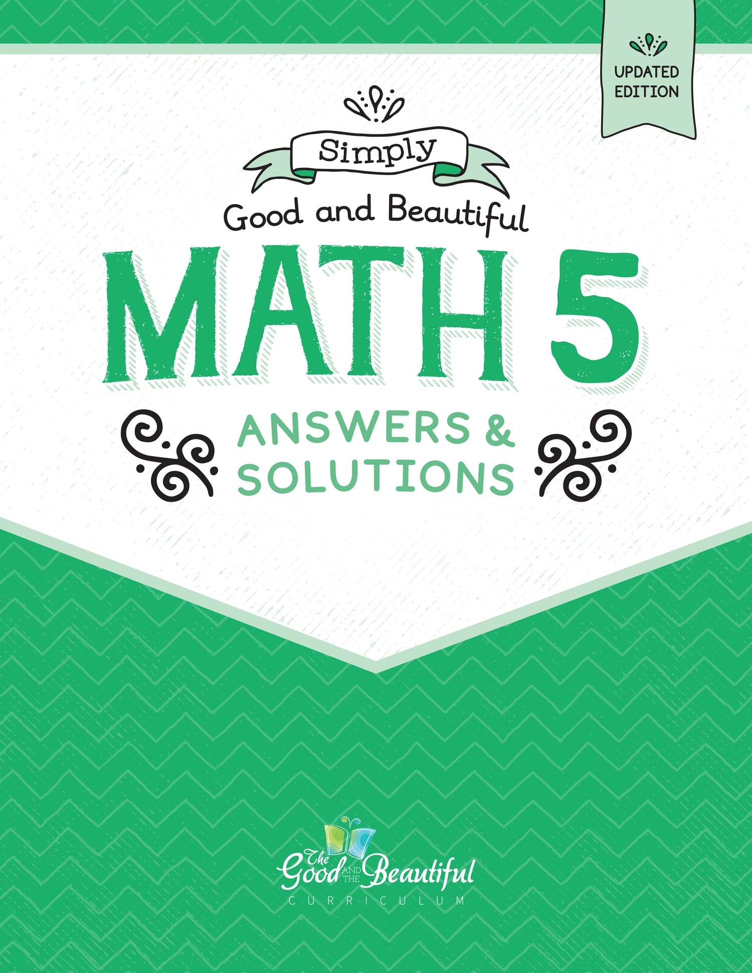 The Math 5 Answers and Solutions updated book cover | The Good and the Beautiful