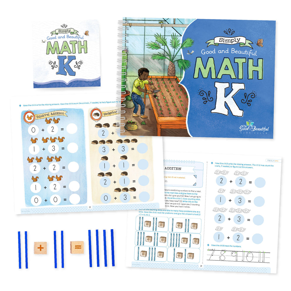 Basic Math K4 Math K: Course Set – The Good and the Beautiful