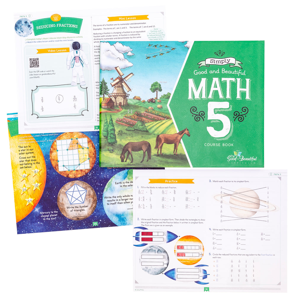Beautfiul Math Math 5: Course Set – The Good and the Beautiful