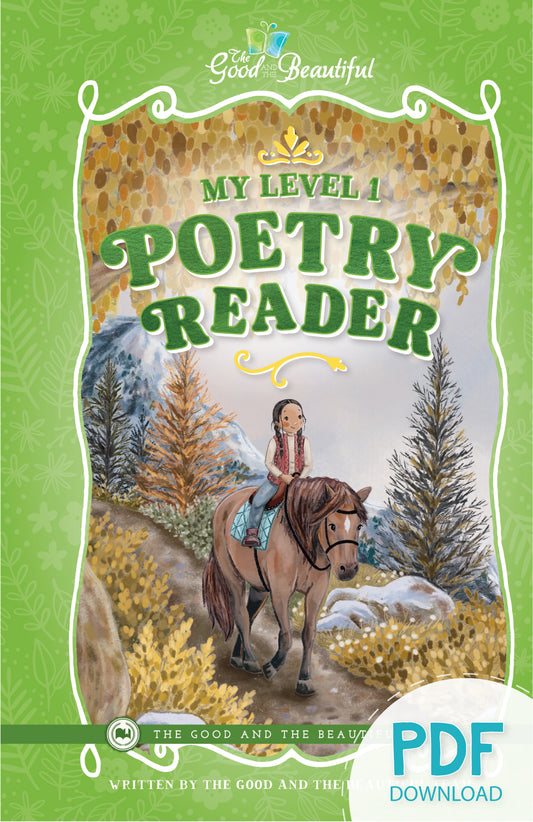The cover of the book "My Level 1 Poetry Reader" by The Good and the Beautiful Team PDF download version | The Good and the Beautiful