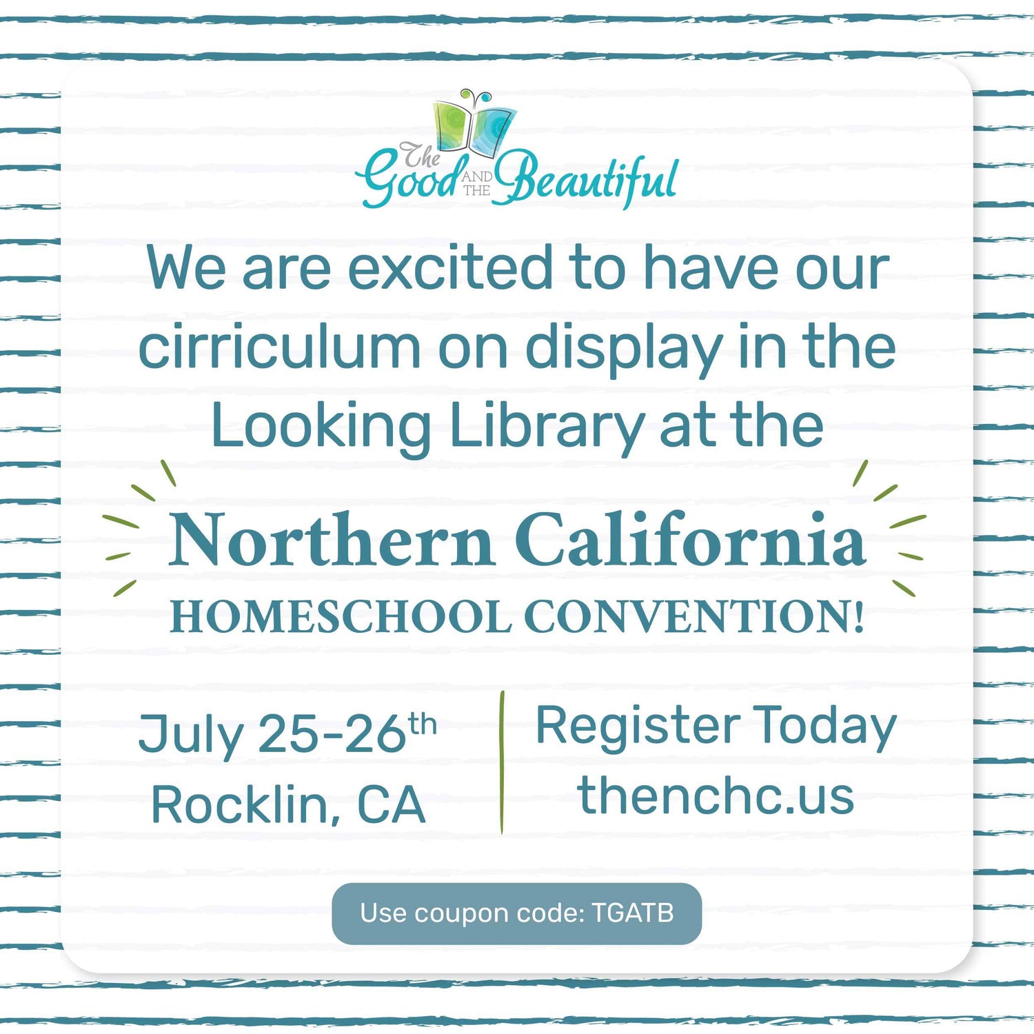 Northern California Homeschool Convention | The Good and the Beautiful