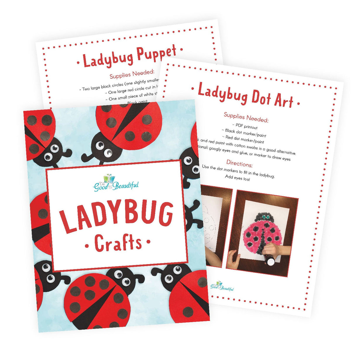 Ladybug Crafts | The Good and the Beautiful