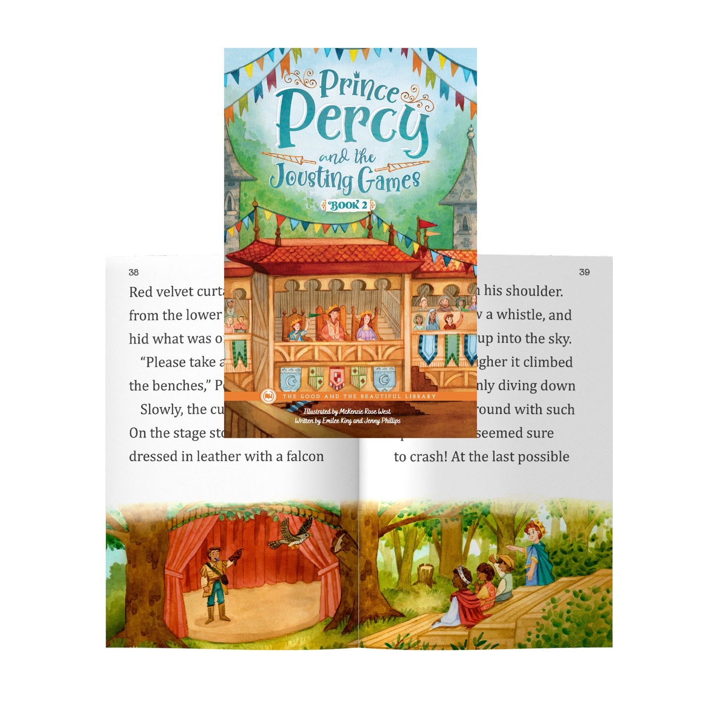 The book "Prince Percy and the Jousting Games" and a look at inside pages | The Good and the Beautiful
