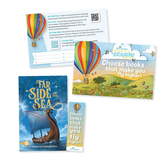 Summer Reading Program materials with the book "Far Side of the Sea" | The Good and the Beautiful
