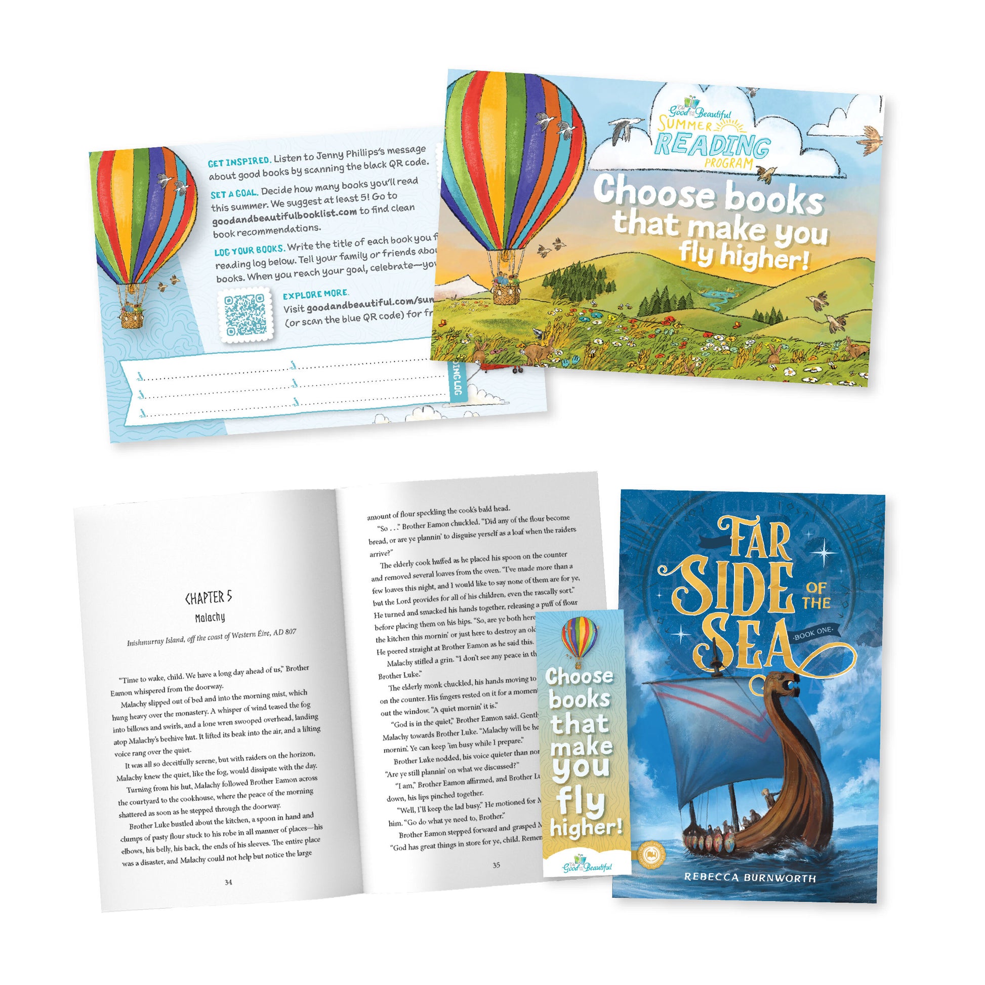 Summer Reading Program materials including the book "Far Side of the Sea" | The Good and the Beautiful