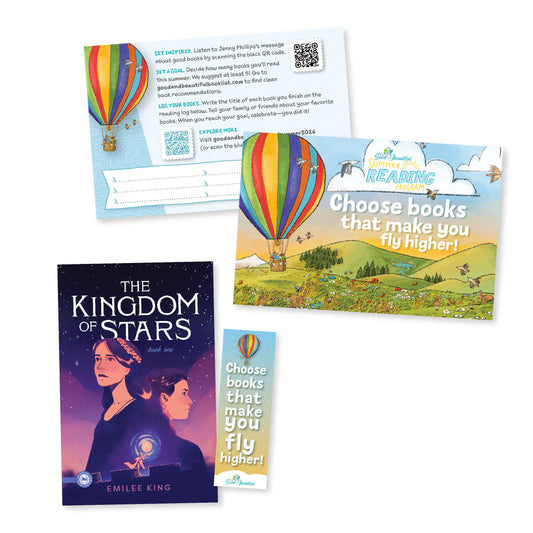 Summer Reading Program materials with the book "The Kingdom of Stars" | The Good and the Beautiful