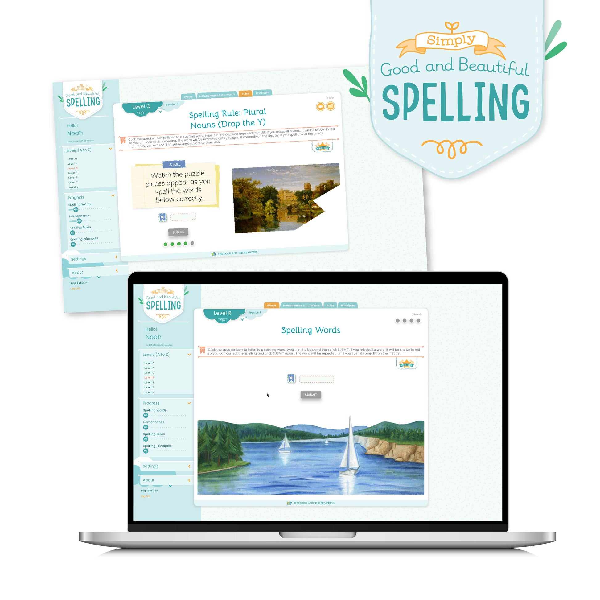 A preview of the Simply Good and Beautiful Spelling course lessons | The Good and the Beautiful