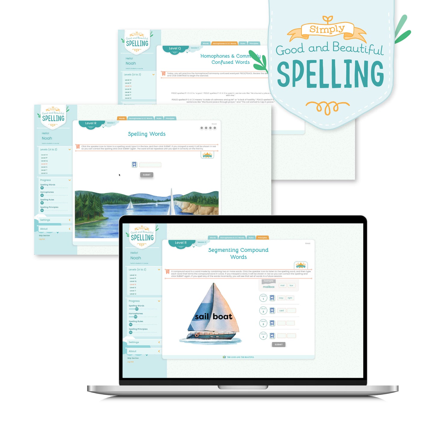 A preview of the Simply Good and Beautiful online Spelling course | The Good and the Beautiful