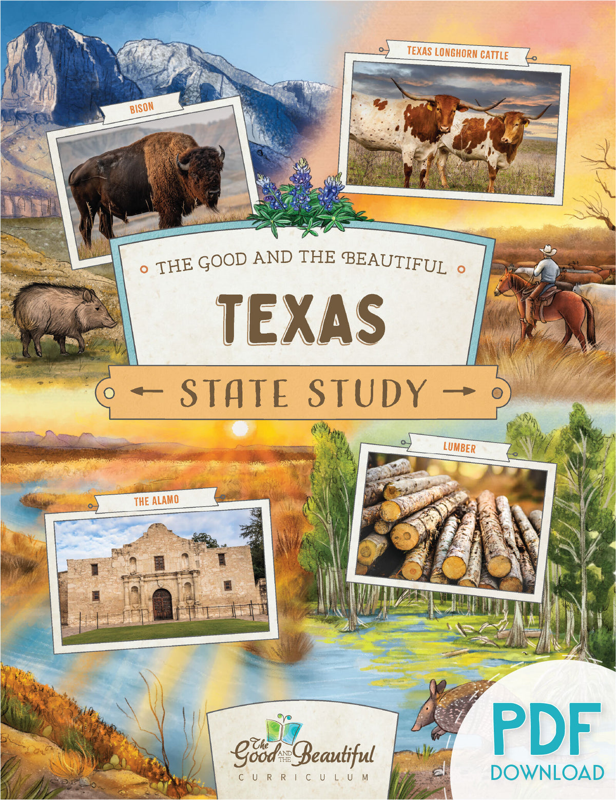 Texas State Study cover PDF Download | The Good and the Beautiful