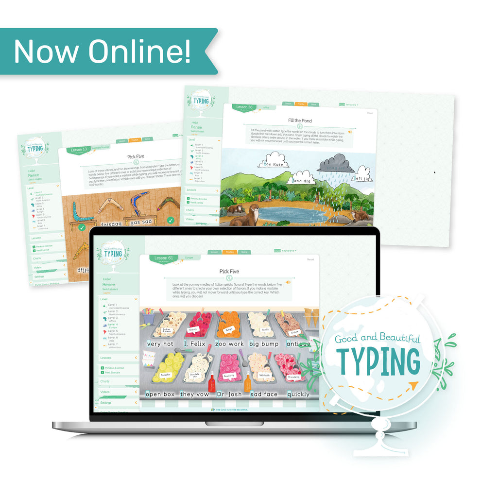 Typing: 1 Year Subscription – The Good and the Beautiful