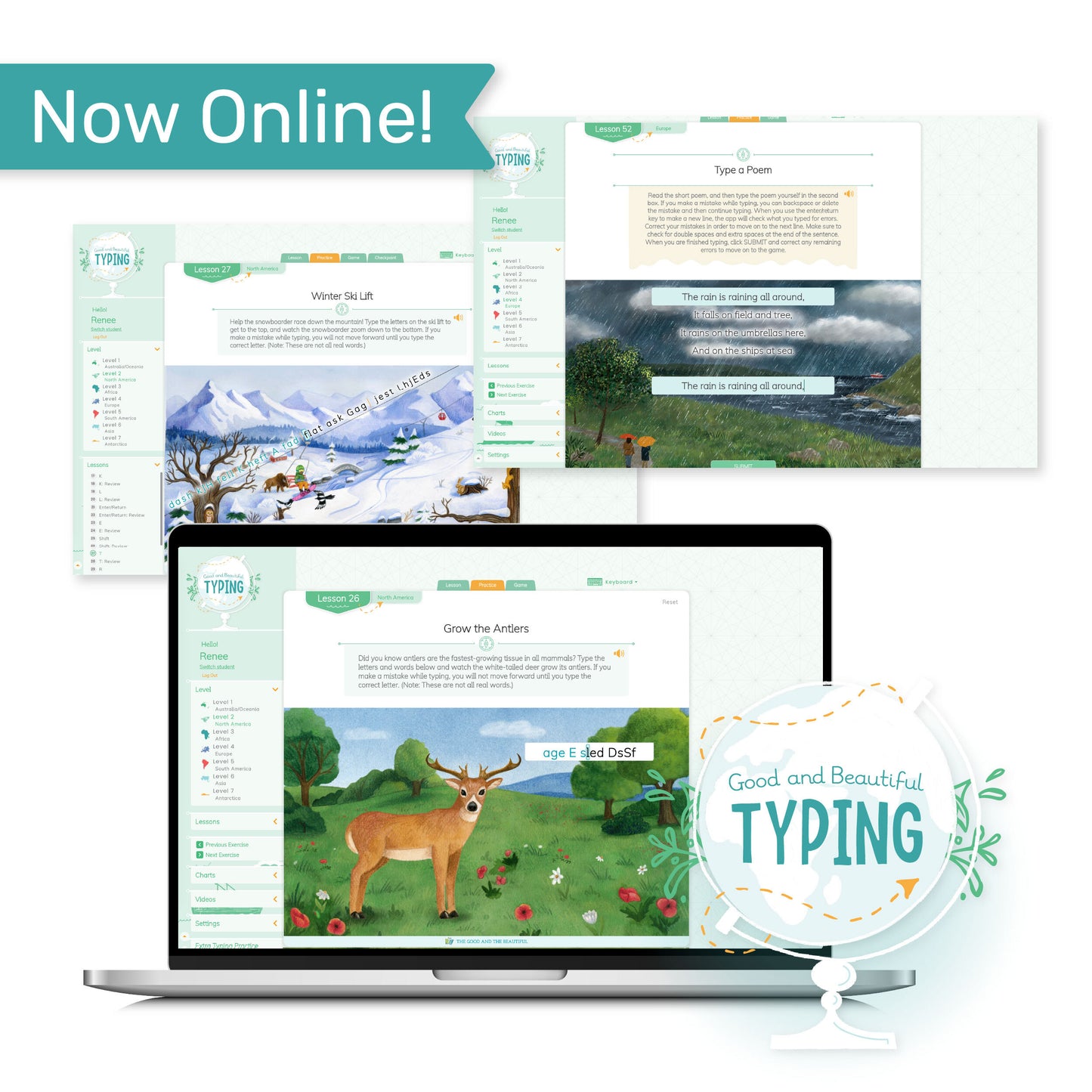 "Now Online!" Good and Beautiful Typing | The Good and the Beautiful