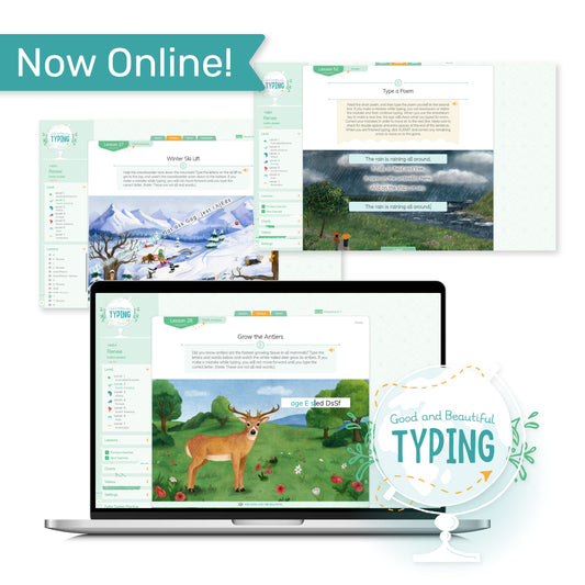 "Now Online!" Good and Beautiful Typing | The Good and the Beautiful