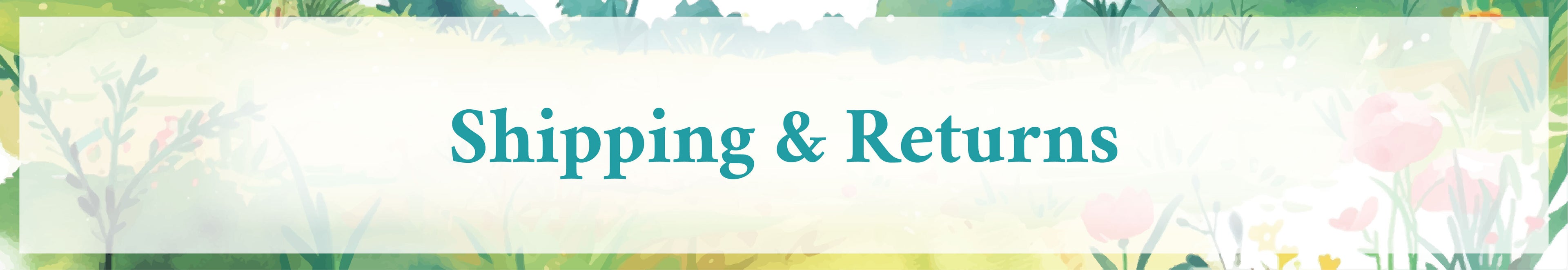 Shipping and Returns Web Banner | The Good and the Beautiful