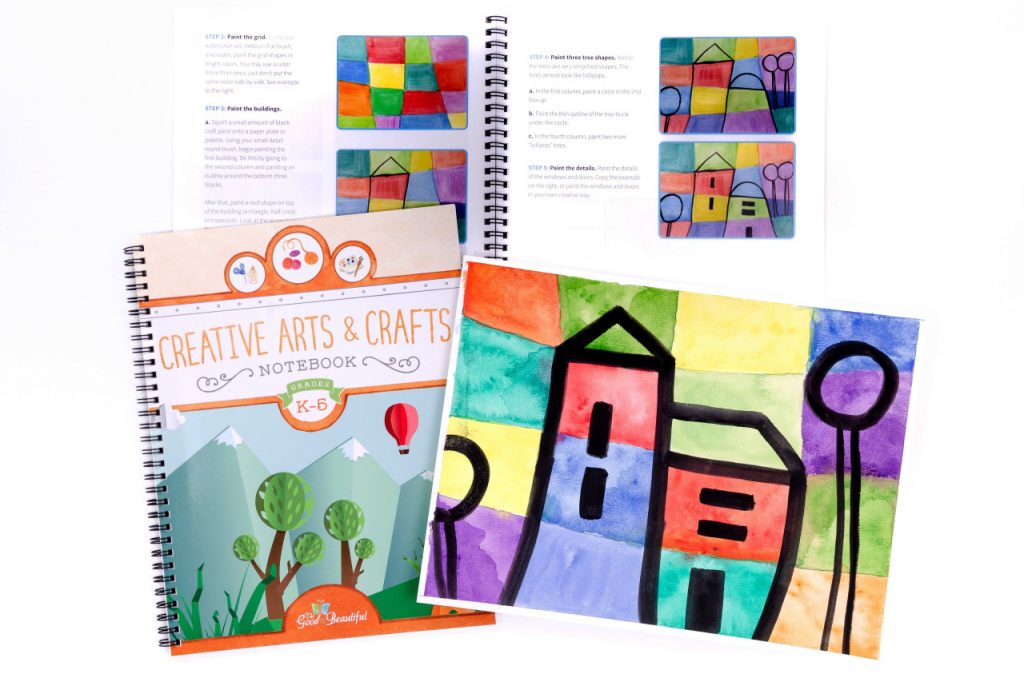 Front Cover and Spread Creative Arts and Crafts Notebook Mosaic How To